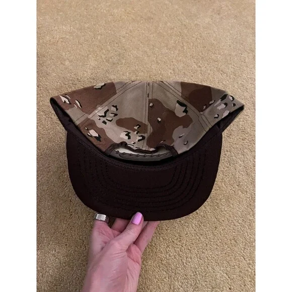 Vintage Camoflauge Kawasaki "Power Up" Snapback Hat - Picture 2 of 5